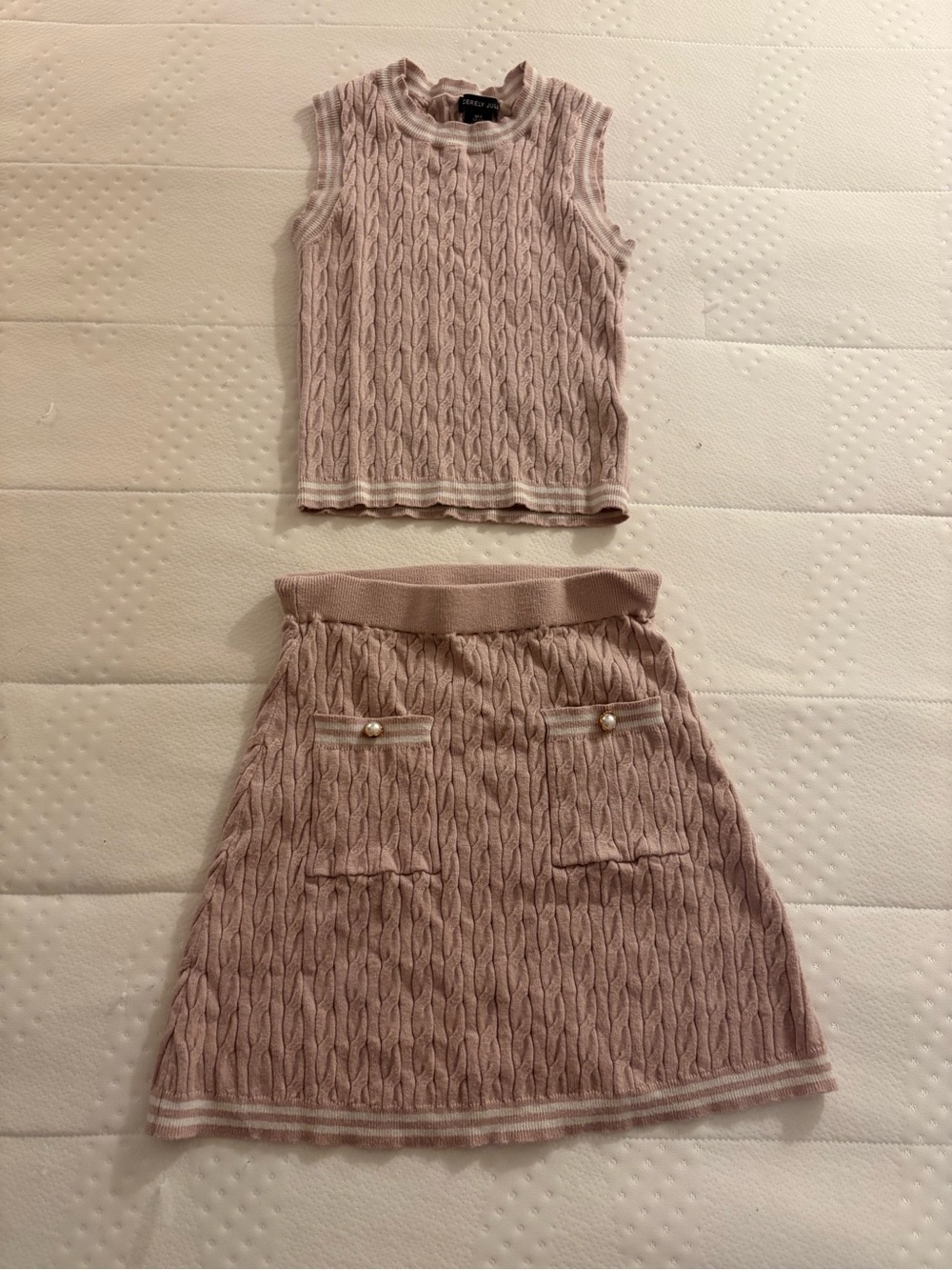 Stylish Knit Pink Women's Skirt by Sincerely Jules
